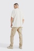 Tall Elastic Comfort Felt Detail Cargo Pants