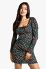 Tall Floral Print Mini Dress