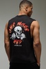 MAN Active Oversized One More Rep Skull Tank