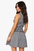 Petite Gingham Round Neck Skater Dress
