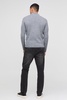 Muscle Fit Extended Neck Plated Face Graphic Knitted Sweater