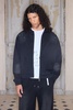 Premium Oversized Boxy Washed Zip Through Hoodie In Black