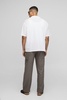 Half & Half Waistband Relaxed Fit Carpenter Linen Blend Pants