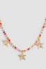 Beaded Starfish Charm Necklace 