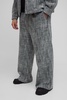 Plus Boucle Elasticated Waist Wide Leg Pants