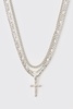 Layered Cross Necklace