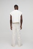 Oversized Boxy Cropped V Neck Sweatshirt Undershirt