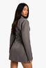 Tailored Structured Cinched Waist Blazer Dress