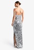 Sequin Cowl Neck Maxi Slip Dress