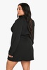 Plus Woven Tailored Button Detail Blazer Dress