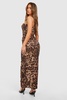Leopard Bandeau Maxi Dress