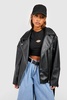 Super Oversized Belted Moto Jacket