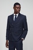 Relaxed Fit Pinstripe Double Breasted Blazer