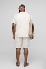 Plus Regular Linen Shirt & Short Set