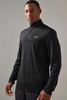 Man Active Breathable Regular Fit Marl 1/4 Zip Top
