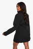 Plus Woven Drape Detail Blazer Dress 