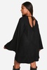 Plus Soft Rib Tie back Smock Dress