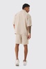 Oversized Linen Deep Pocket Shirt & Short Set