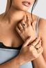 Black Embellished Ring 6 Pack