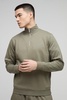 Regular Fit Edizione Heavyweight Zip Funnel Neck Sweatshirt