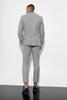 Skinny Single Breasted Dogtooth Suit Jacket