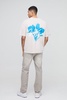Oversized Floral Print Washed T-Shirt
