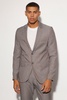 Slim Single Breasted Checkerboard Suit Jacket