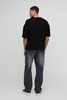 Oversized Boxy V Neck Geometric Knitted Polo