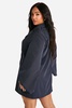 Plus Stripe Oversized Blazer Dress 