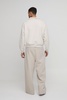 Oversized Rib Detail Funnel Neck Sweatshirt 