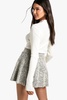 Boucle Skater Mini Skirt