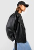 Super Oversized Belted Moto Jacket