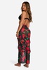 Floral Ruffle Beach Maxi Skirt