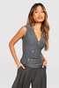 Stripe Asymmetric Vest