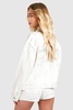 Gold Coated Metallic Oversized Denim Jacket