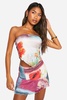 Printed Scarf Top