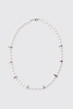 Iced Pearl Necklace In Purple