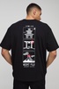 Oversized Mount Fuji Graffiti Graphic T Shirt
