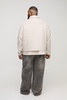 Plus Boxy Brushed Herringbone Overshirt