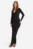 Slinky Ruched Front Maxi Skirt