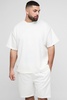 Plus Oversized Scuba T-Shirt & Loose Short Set