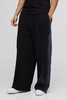 Wide Leg Washed Seam Sweatpants