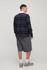 Oversized Worldwide Stripe Long Sleeve Interlock Polo
