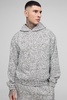 Tall Boucle Boxy Oversized Hoodie