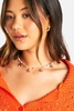 Beaded Starfish Charm Necklace 