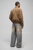Boxy Faux Suede Pocket Harrington Jacket
