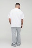 Plus Oversized Extended Neck T-shirt
