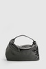 Textured Patent Slouchy Shoulder Bag