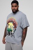 Plus Grateful Dead License Washed Print Regular Fit T-Shirt