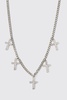 Multi Cross Charm Necklace